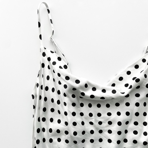 Zara Satin Polkadot Midi Slip Dress - Picture 4 of 13